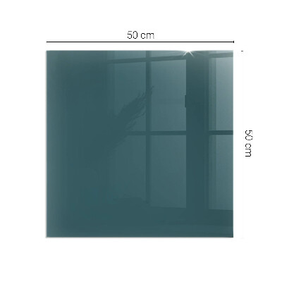 Glass fire hearth rectangular Sea Color