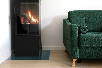 Glass fire hearth rectangular Sea Color