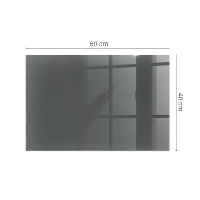 Corner glass hearth rectangular Color Gray-brown