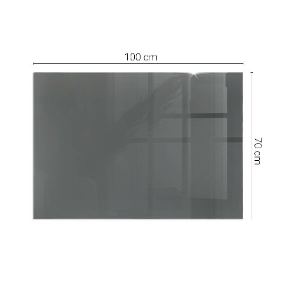 Corner glass hearth rectangular Color Gray-brown