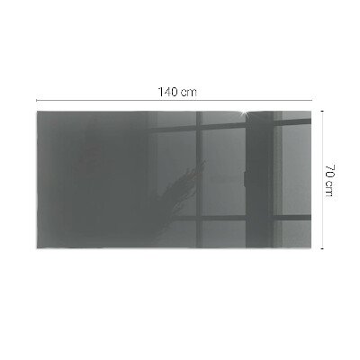 Corner glass hearth rectangular Color Gray-brown