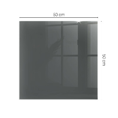 Corner glass hearth rectangular Color Gray-brown