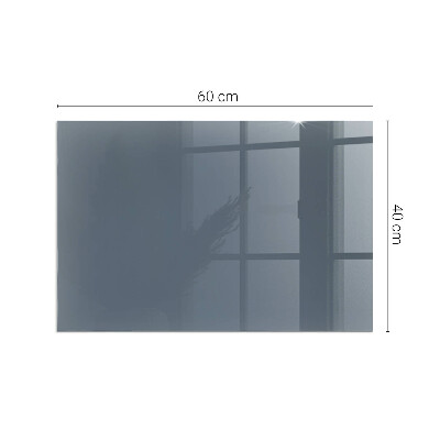 Corner glass hearth rectangular Color Dark blue