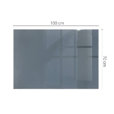 Corner glass hearth rectangular Color Dark blue