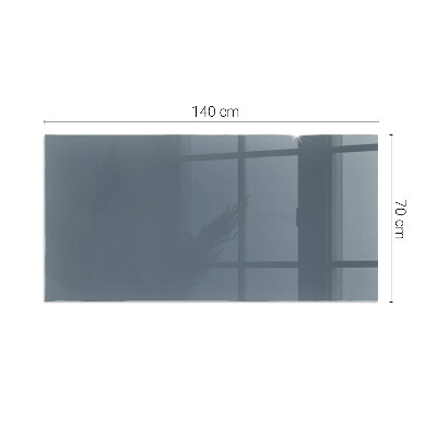 Corner glass hearth rectangular Color Dark blue