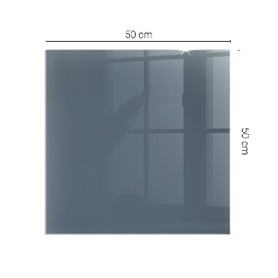 Corner glass hearth rectangular Color Dark blue