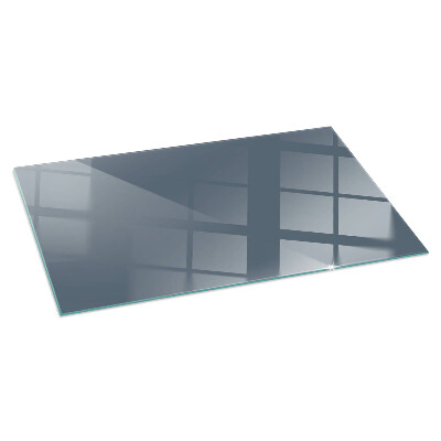 Corner glass hearth rectangular Color Dark blue