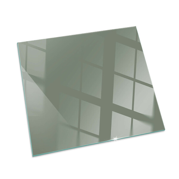 Glass fire hearth rectangular Color Olive