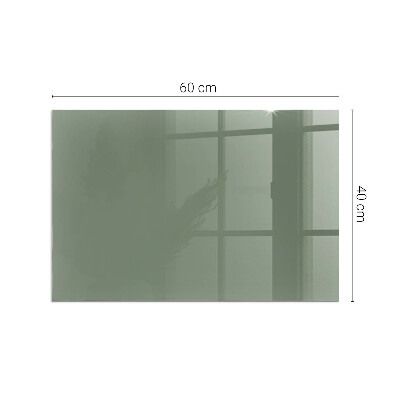 Glass fire hearth rectangular Color Olive