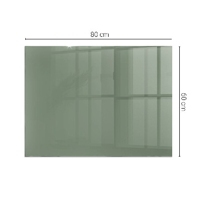 Glass fire hearth rectangular Color Olive