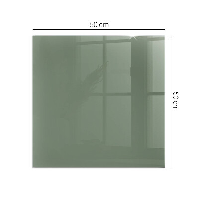 Glass fire hearth rectangular Color Olive