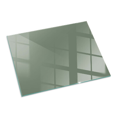 Glass fire hearth rectangular Color Olive