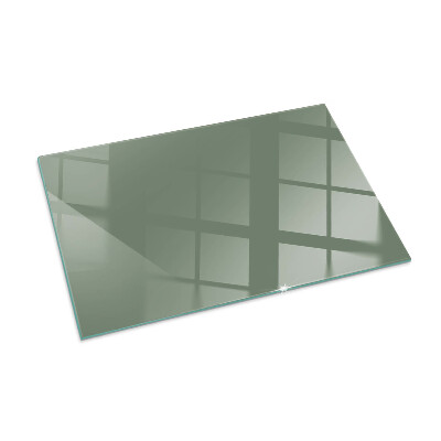 Glass fire hearth rectangular Color Olive