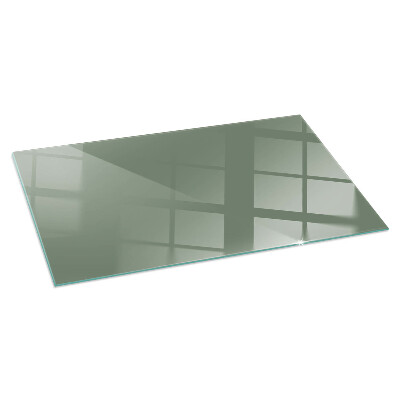 Glass fire hearth rectangular Color Olive