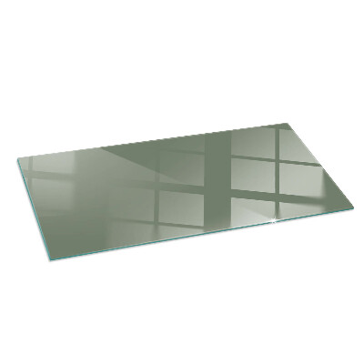 Glass fire hearth rectangular Color Olive
