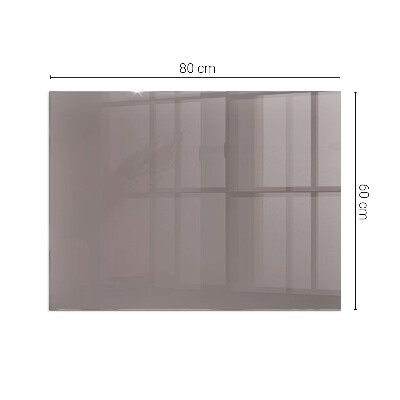 Corner glass hearth rectangular Color Beige