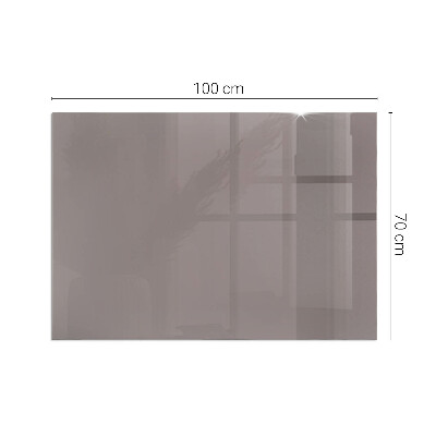 Corner glass hearth rectangular Color Beige