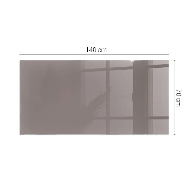 Corner glass hearth rectangular Color Beige