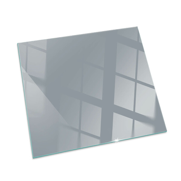 Corner glass hearth rectangular Color Gray