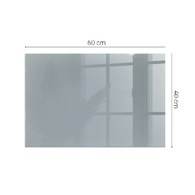 Corner glass hearth rectangular Color Gray