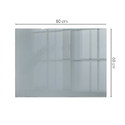 Corner glass hearth rectangular Color Gray