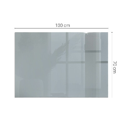 Corner glass hearth rectangular Color Gray