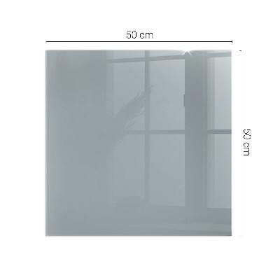 Corner glass hearth rectangular Color Gray
