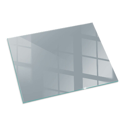 Corner glass hearth rectangular Color Gray
