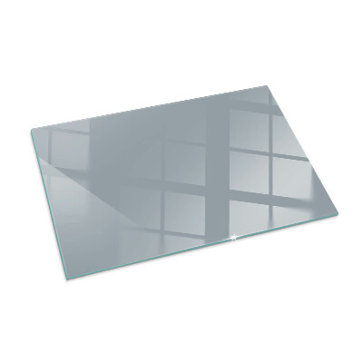 Corner glass hearth rectangular Color Gray