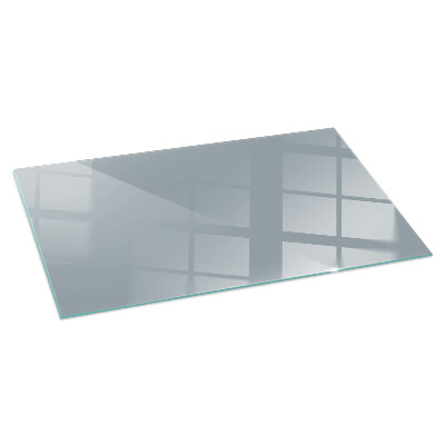 Corner glass hearth rectangular Color Gray