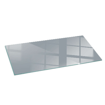 Corner glass hearth rectangular Color Gray