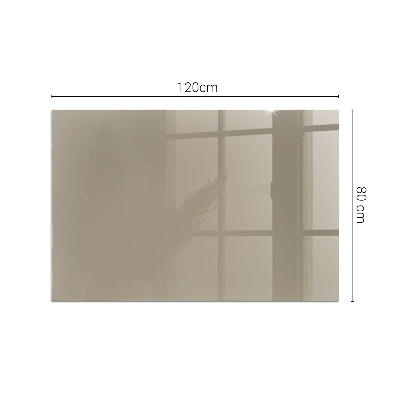 Glass fire hearth rectangular Color Brown