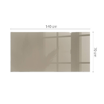 Glass fire hearth rectangular Color Brown