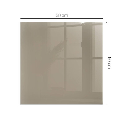Glass fire hearth rectangular Color Brown