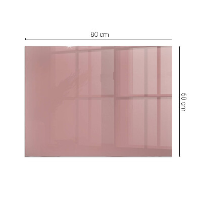 Corner glass hearth rectangular Color Pink