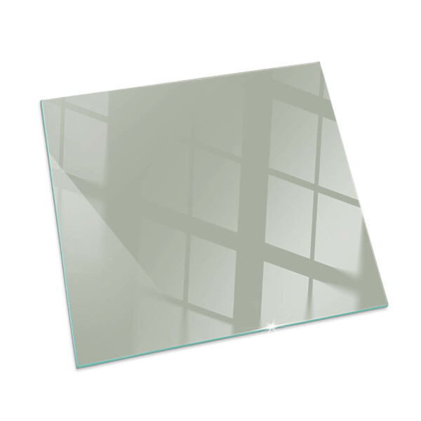 Glass fire hearth rectangular Color Gray-green