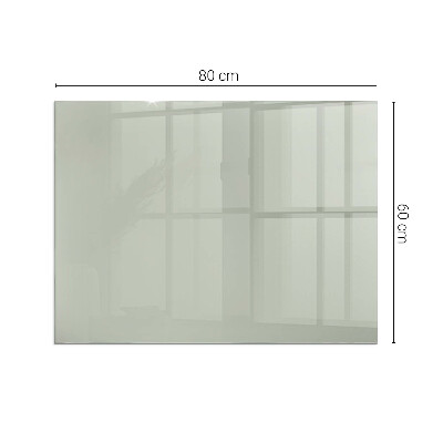Glass fire hearth rectangular Color Gray-green