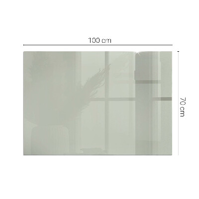 Glass fire hearth rectangular Color Gray-green