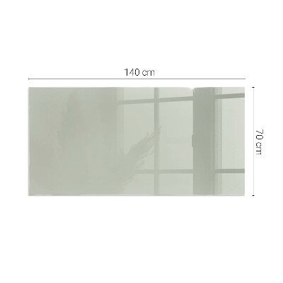 Glass fire hearth rectangular Color Gray-green