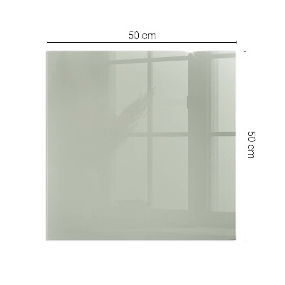 Glass fire hearth rectangular Color Gray-green