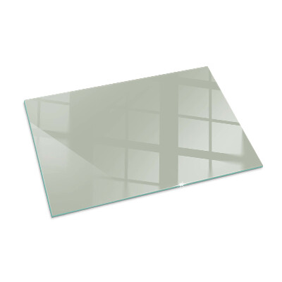 Glass fire hearth rectangular Color Gray-green