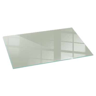 Glass fire hearth rectangular Color Gray-green