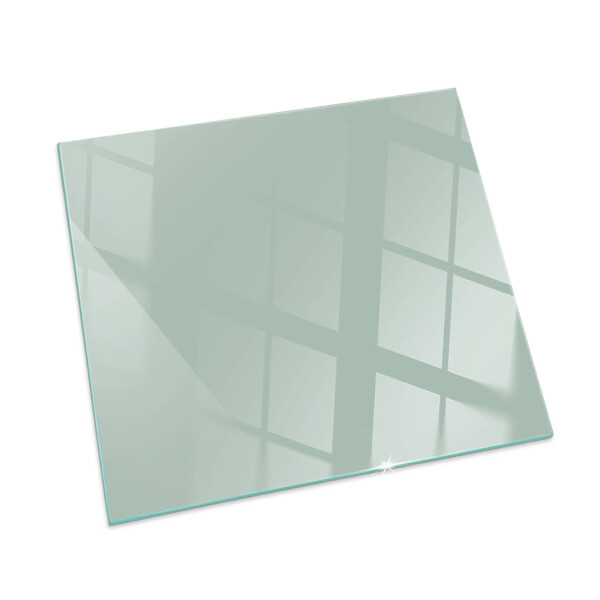Corner glass hearth rectangular Color Light green