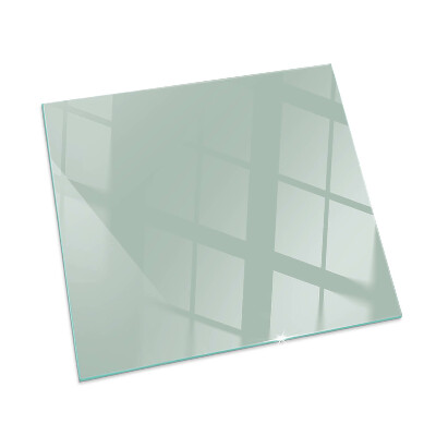 Corner glass hearth rectangular Color Light green