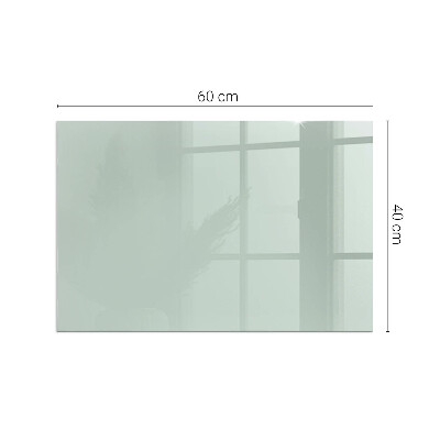 Corner glass hearth rectangular Color Light green