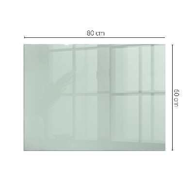 Corner glass hearth rectangular Color Light green