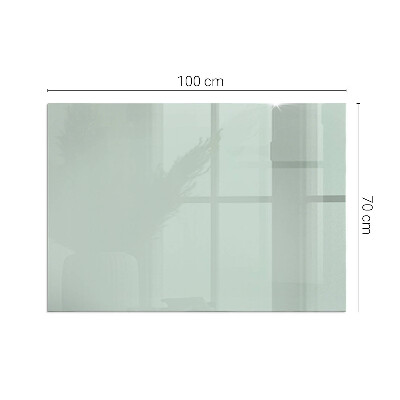 Corner glass hearth rectangular Color Light green
