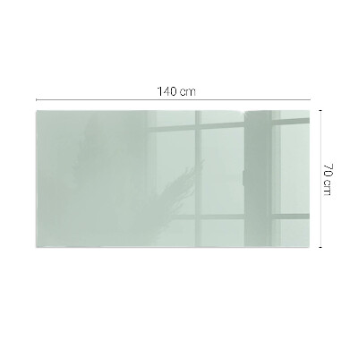 Corner glass hearth rectangular Color Light green
