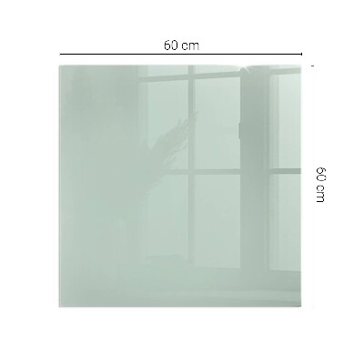 Corner glass hearth rectangular Color Light green
