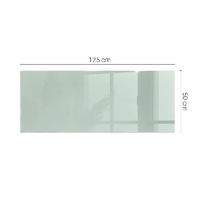 Corner glass hearth rectangular Color Light green